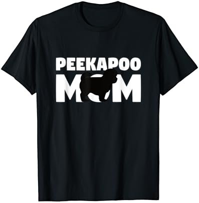 Peekapoo Gift for Dog Mother 'Peekapoo Mom' Funny Peekapoo T-Shirt