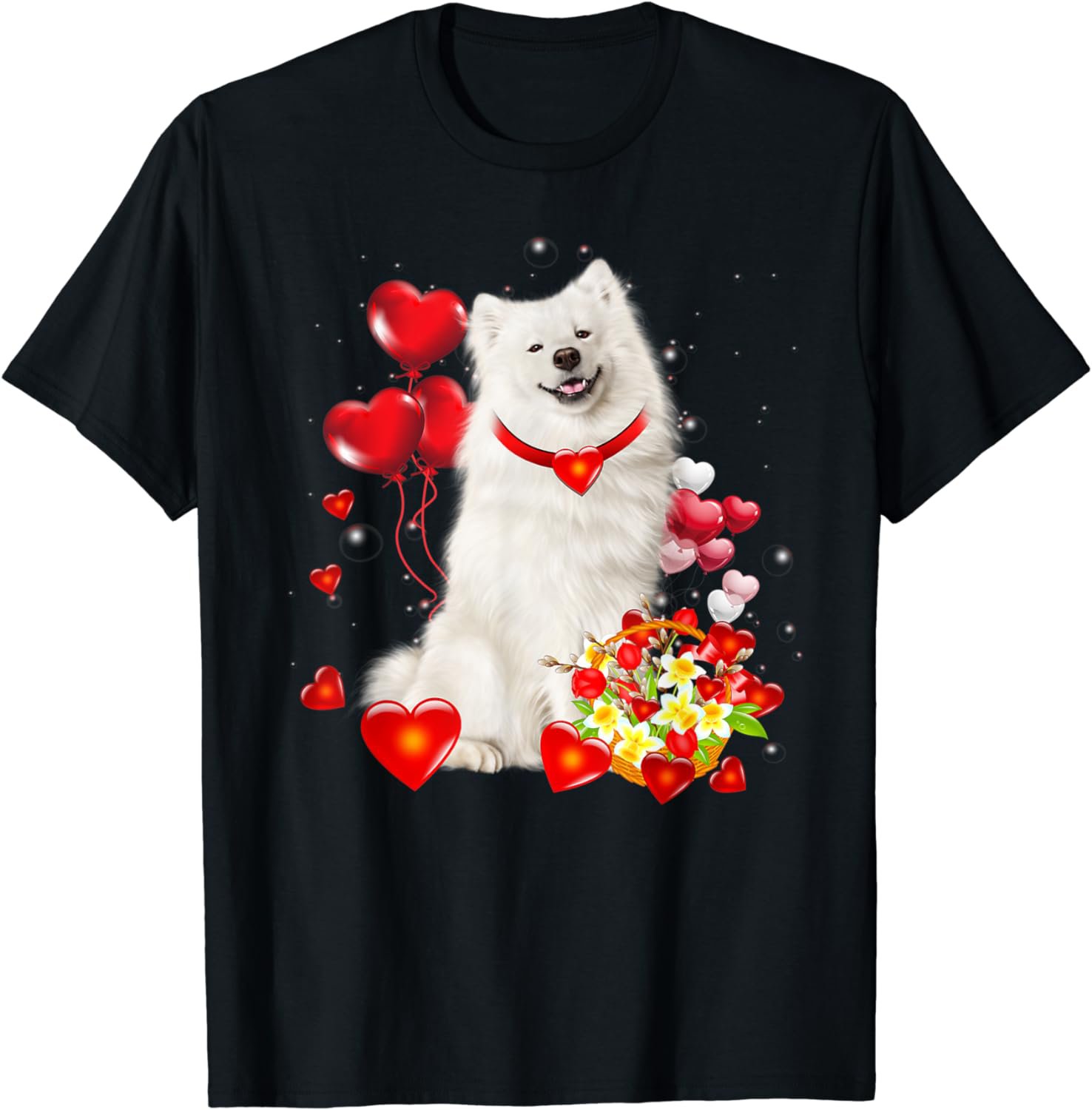 Cute Samoyed Valentines Day Shirt Funny Dog Valentine Gift T-Shirt