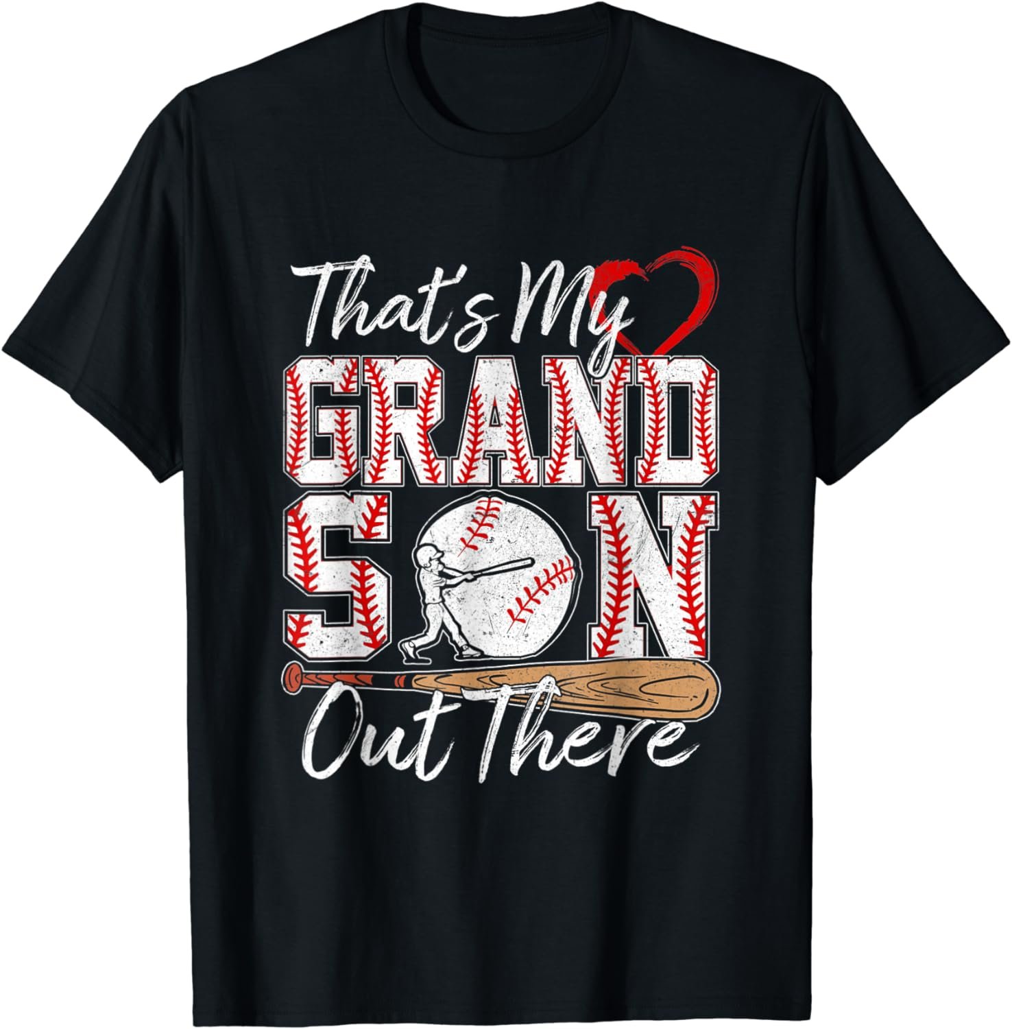 That's My Grandson Out There Baseball Grandma Mother's Day T-Shirt