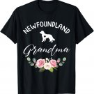 Newfoundland Dog Grandma Silhouette Mother's Day T-Shirt