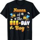 Nonna Of The Bee-day Boy Sweet Birthday Bee Mother's Day T-Shirt