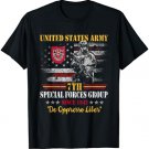 7th Special Forces Group US Flag Veteran 7th SFG Patriotic T-Shirt