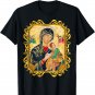 Our Lady Of Perpetual Help Blessed Mother Mary Catholic Icon T-Shirt