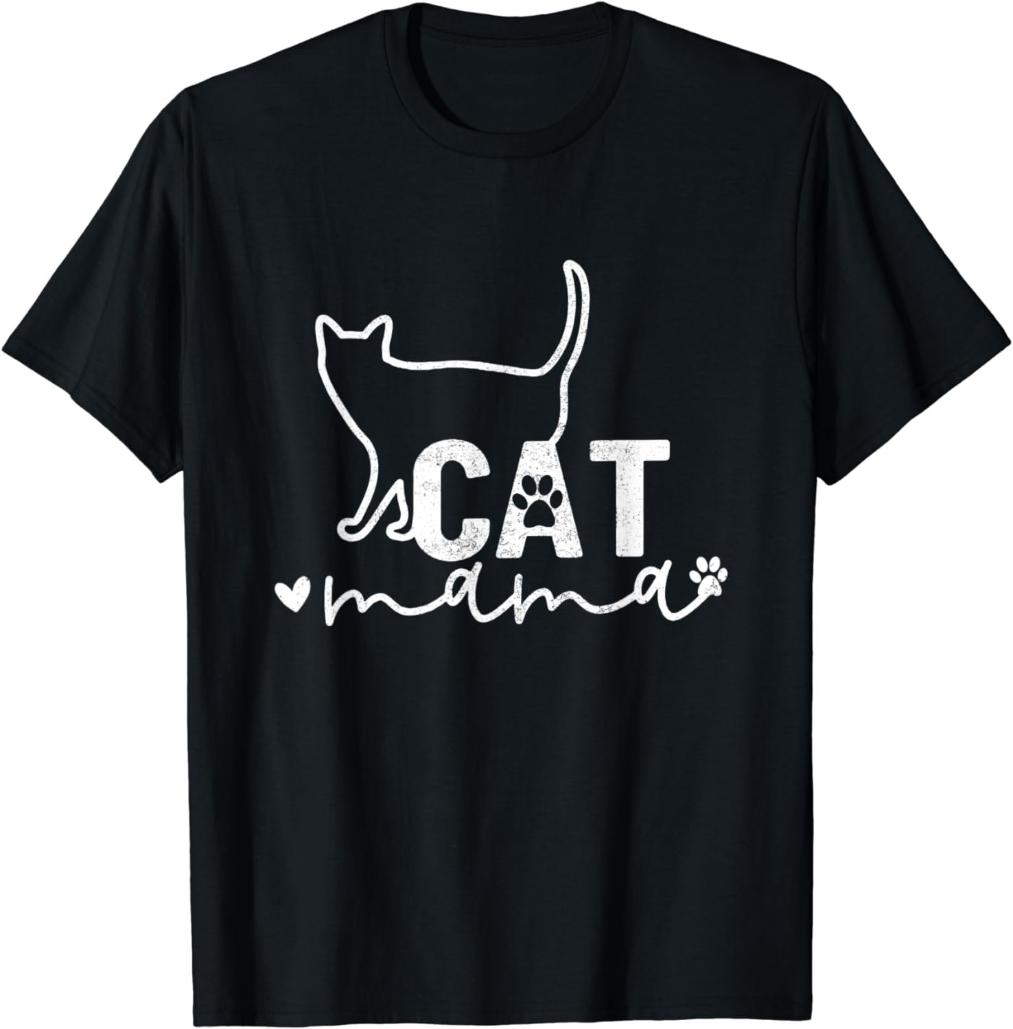Funny Cat Lady Mama Cat Lovers - Retro Best Cat Mom Ever T-Shirt