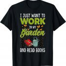 Mother's Day Gardening Gift Garden and Book Lover T-Shirt
