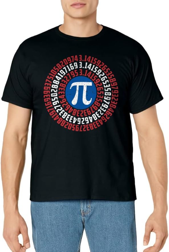 Pi Day T-Shirt - Funny Captain American Pi Shield Gift