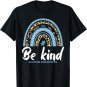 Be Kind Autism Awareness Leopard Rainbow Choose Kindness T-Shirt