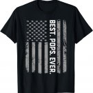 Best Pops Ever Vintage American Flag T Shirt T-Shirt