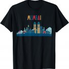 Mumbai Skyline Silhouette T-Shirt | Beautiful India Gift