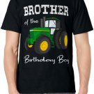 Brother Of The Birthday Boy Shirt Tractor Farm Party Tee T-Shirt