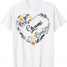 Best Grami Ever Heart Flower Blessed Grandma Mother's Day T-Shirt