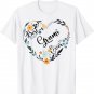Best Grami Ever Heart Flower Blessed Grandma Mother's Day T-Shirt