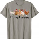 Merry Chickmas Merry Christmas Chicken Christmas Lights T-Shirt