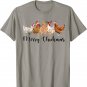 Merry Chickmas Merry Christmas Chicken Christmas Lights T-Shirt