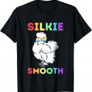 Silkie Fluffy Chicken Silky Smooth Wearing Rainbow Shades T-Shirt
