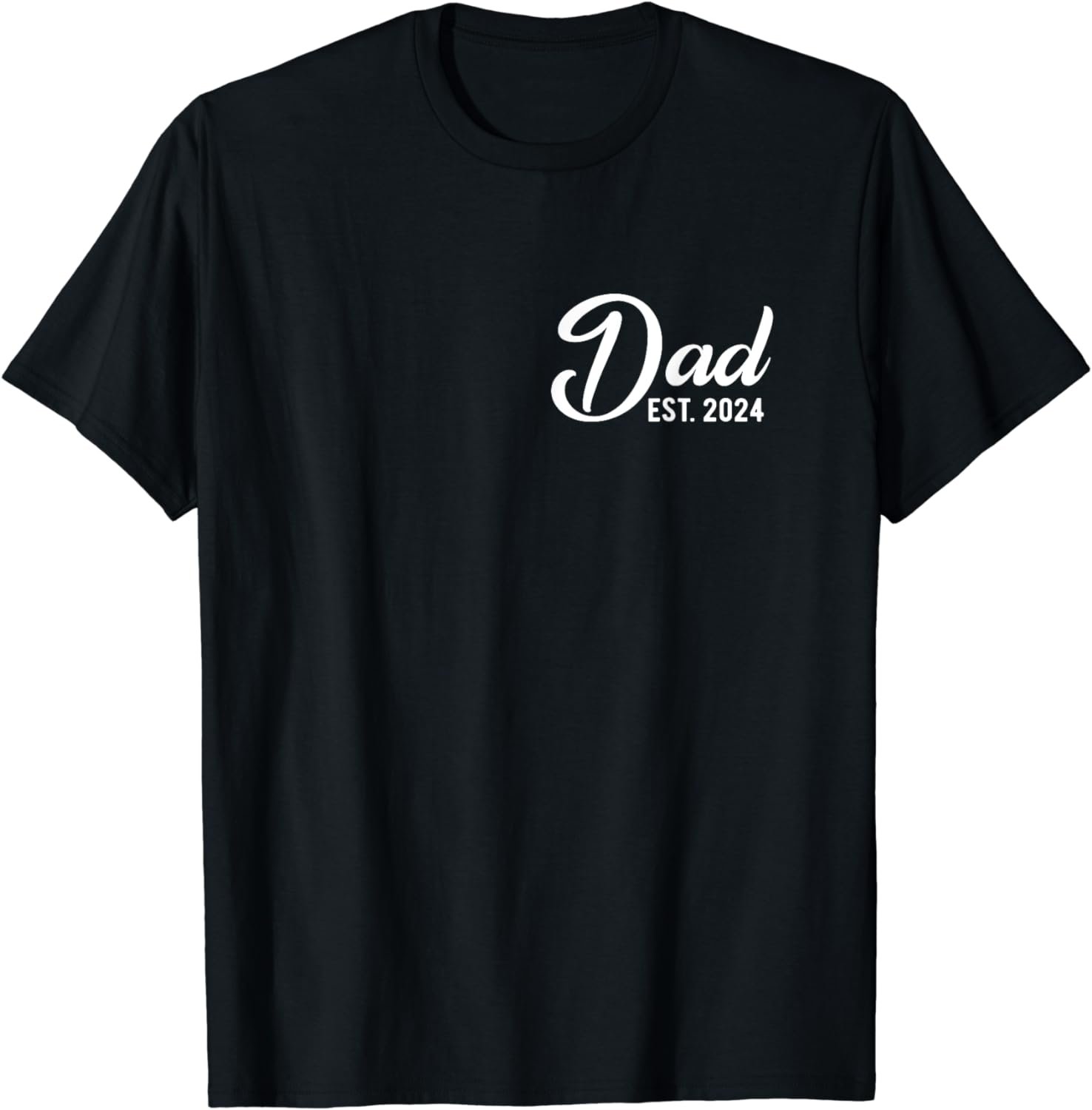 Mens New Dad Est 2024 First Fathers Day 2024 Promoted to Daddy T-Shirt