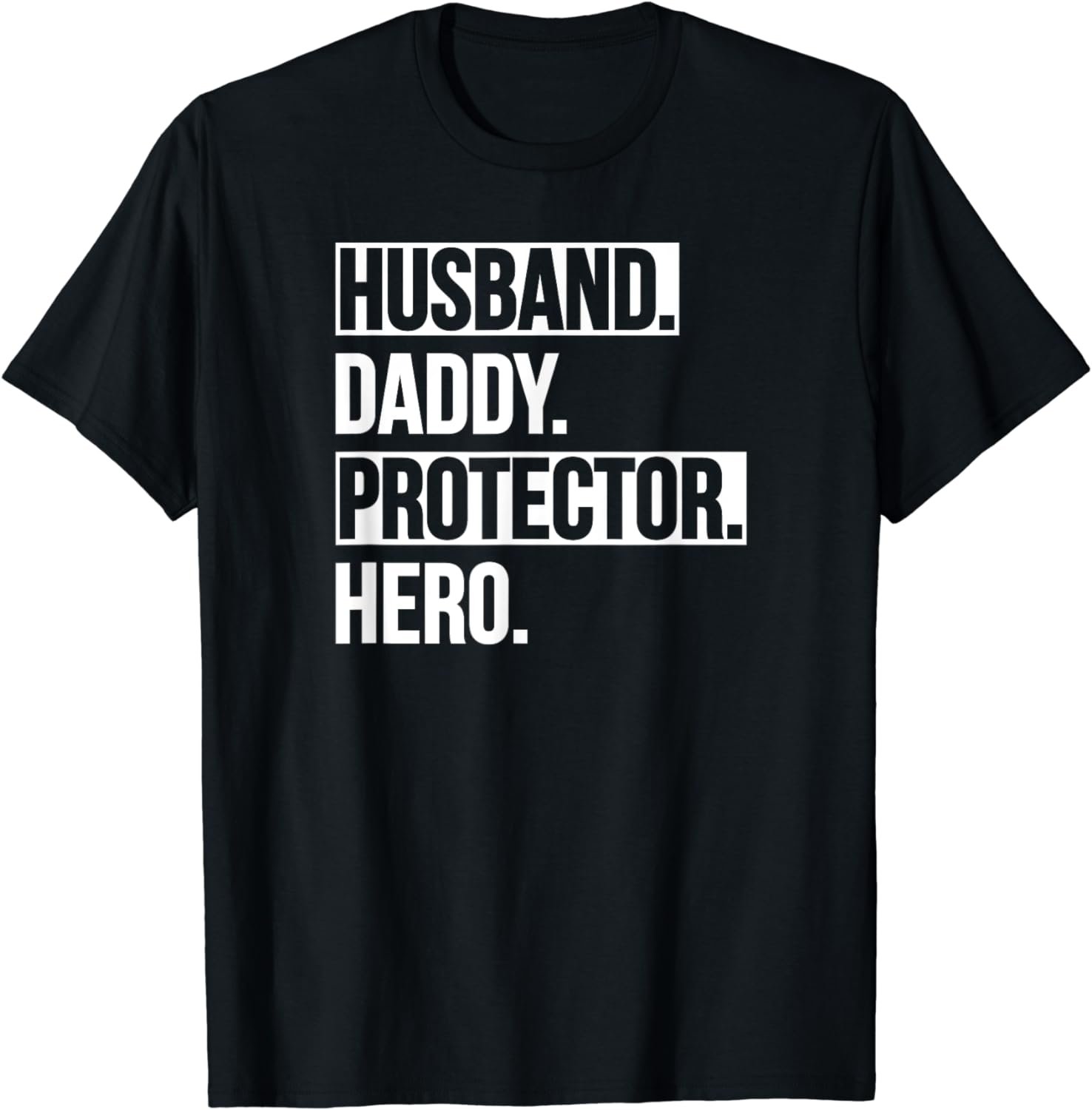 Husband Daddy Protector Hero Dad Mens T-Shirt