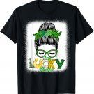 Bleached One Lucky Nurse Clover Irish St. Patrick's Day Tee T-Shirt
