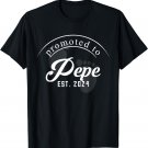 Promoted to Pepe Est 2024 Grandfather to be Fathers day T-Shirt