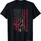 Soccer Vintage American Flag 4th Of July Tee Gift T-Shirt