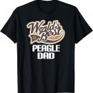 Mens Peagle Dog Dad Fathers Day Pet Gift T-Shirt