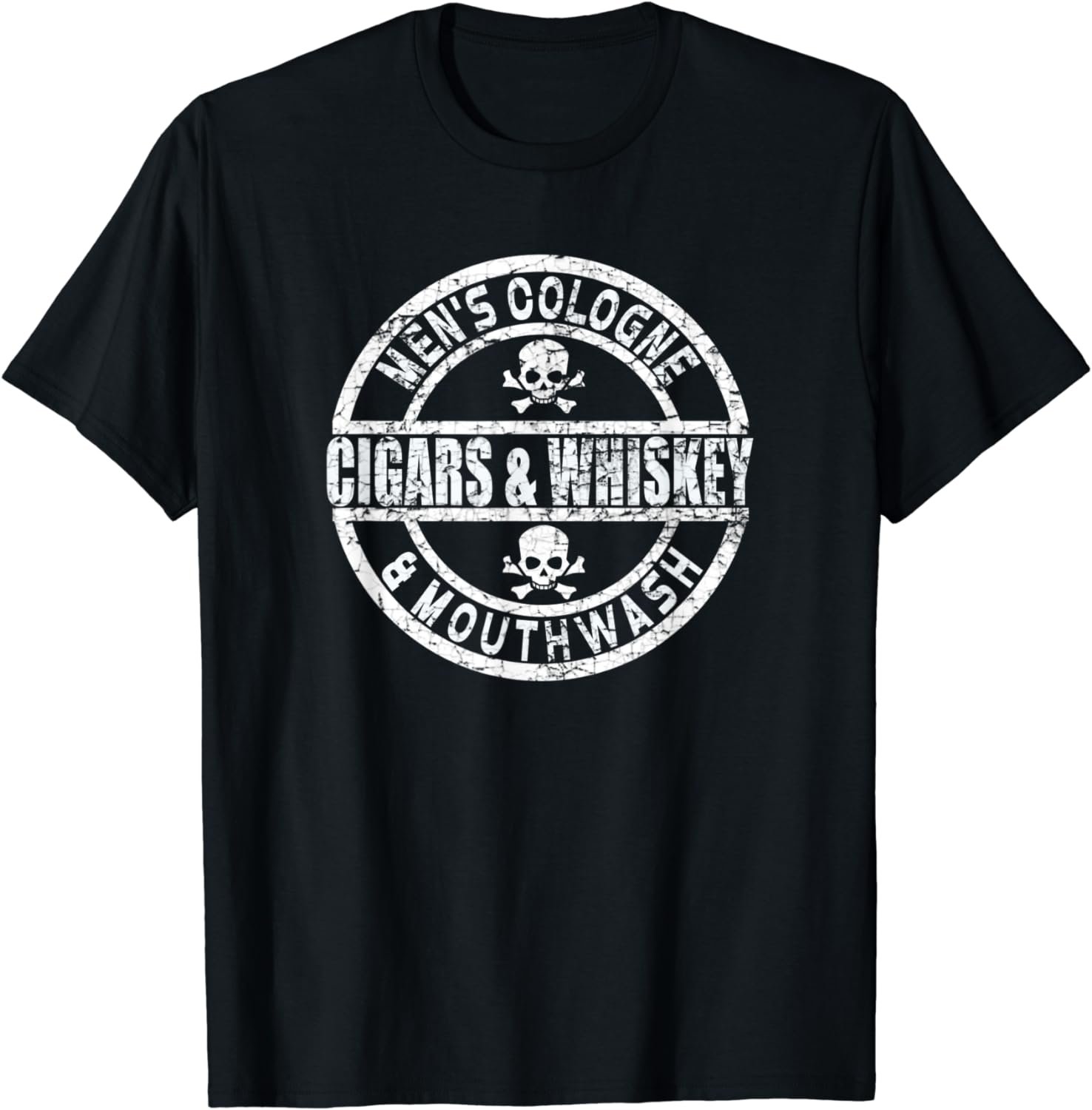 Men's Gift Cigars & Whiskey Great Father's & Grandfather T-Shirt