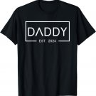 Mens Daddy Est 2024 First Daddy Father's Day 2024 New Daddy T-Shirt