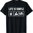 Life Is Simple Beer Sex And Play Football For Football Day T-Shirt
