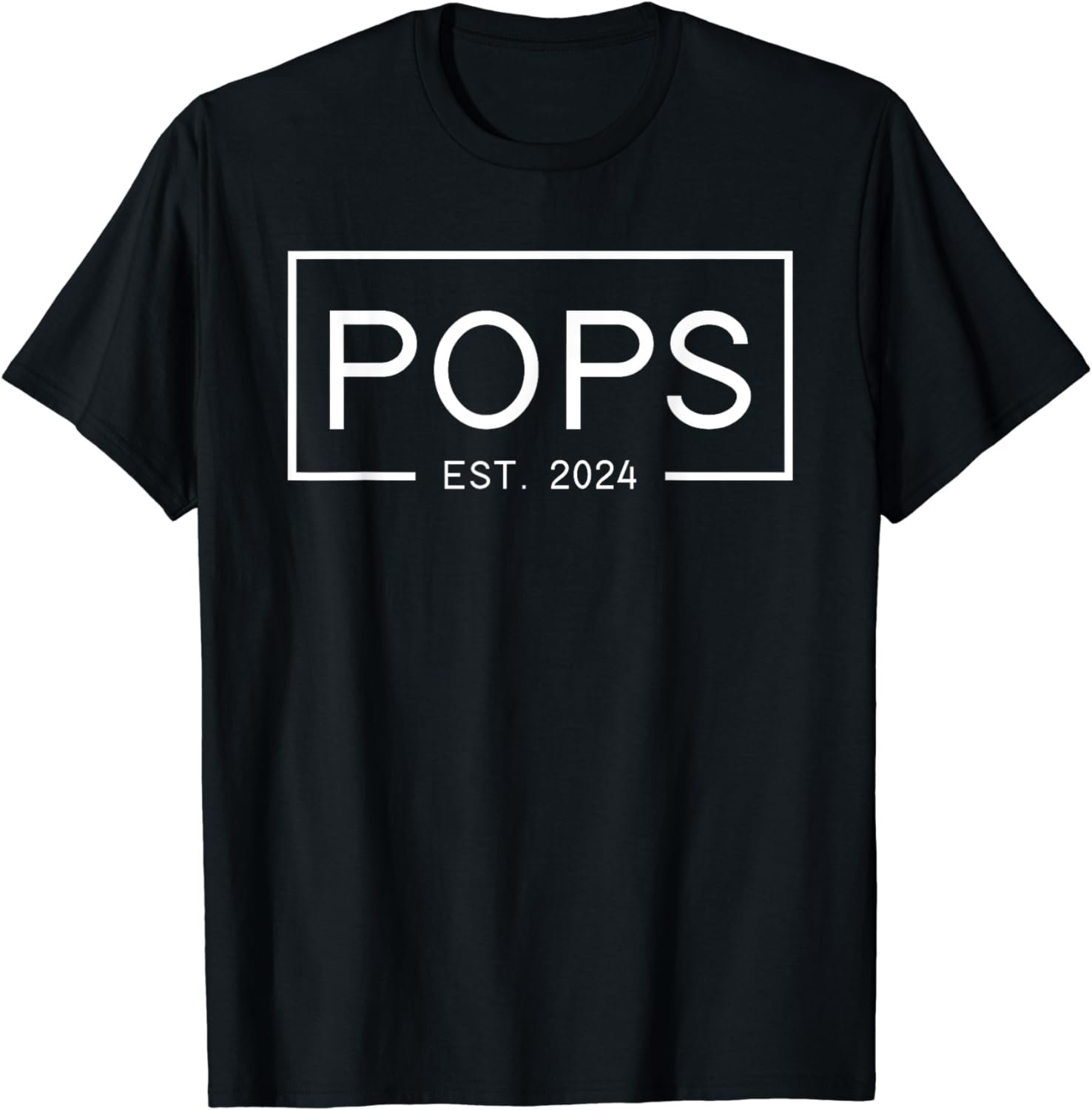 Mens Pops Est 2024 First Pops Father's Day 2024 New Pops T-Shirt
