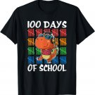 100 Days Of School 100th Day Dino T-rex T-Shirt