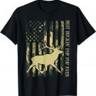 Best Buckin' Pop Pop Ever Camo American Flag Deer Hunting T-Shirt