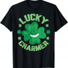 LUCKY CHARMER Shirt Boys Kids Girl Funny St. Patrick's Day T-Shirt