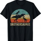Funny Brother Dinosaur 3 Three kids Big Little Brothersaurus T-Shirt