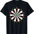 Dartboard Darts Player Bullseye Ace Lovers Dart Fun Gift T-Shirt