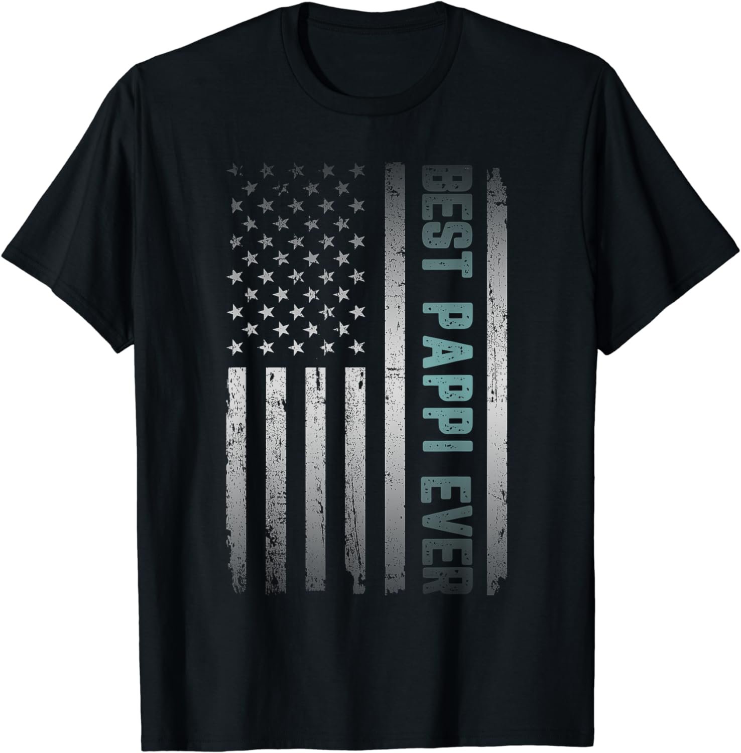 Best PAPPI Ever With US American Flag Father's Day T-Shirt