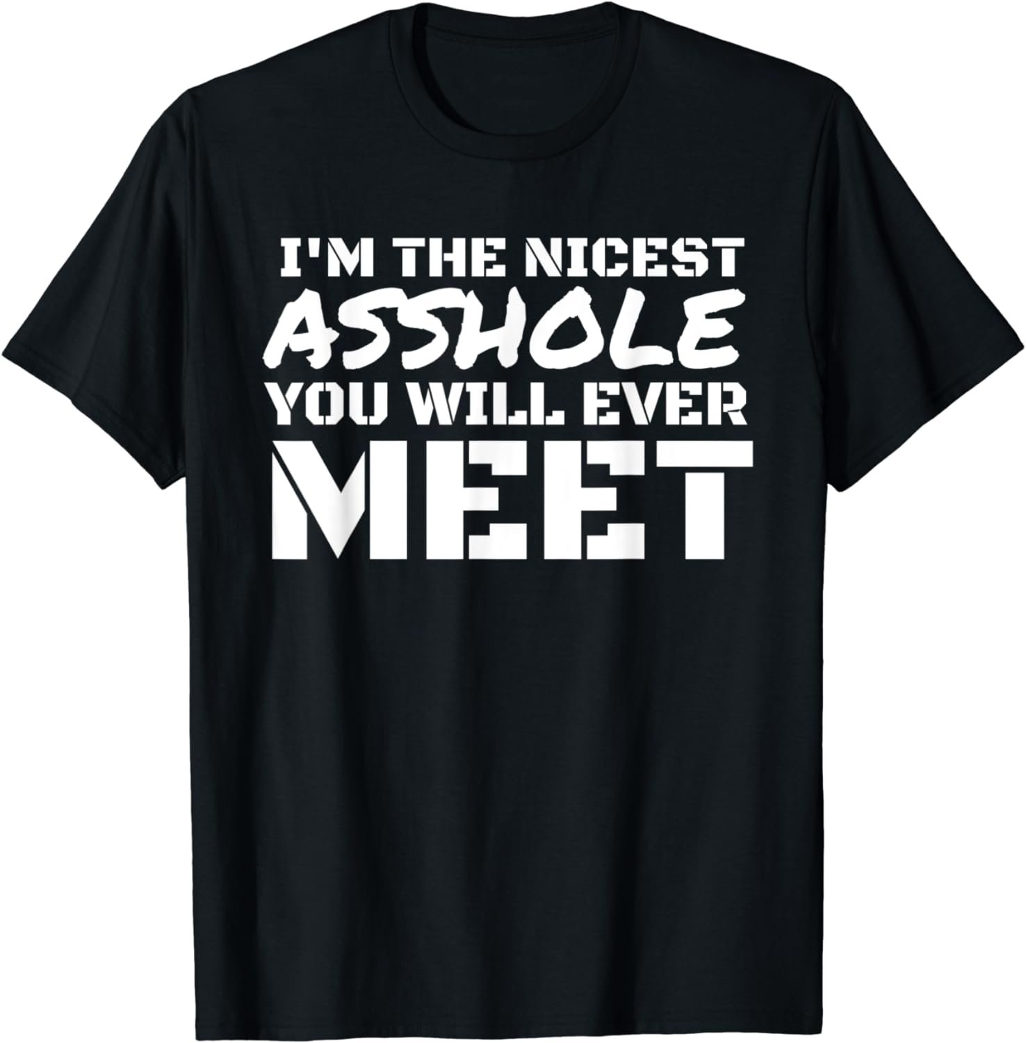 Mens I'm The Nicest Asshole You'll Ever Meet T-Shirt