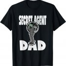 Secret Agent Dad Vintage Spy T-Rex Dinosaur Father T-Shirt