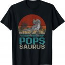 Popssaurus T Rex Dinosaur Funny Pops Saurus Family Matching T-Shirt
