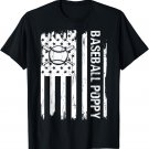 Baseball Poppy USA Flag Father's Day Baseball Poppy T-Shirt