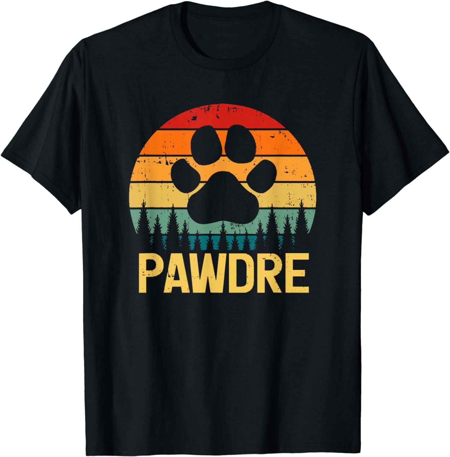 Father's Day Cat Lover Pawdre Cat Dad Father Mens T-Shirt