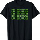 Dad In Binary Code Shirt Gift Computer Funny Father's Day T-Shirt