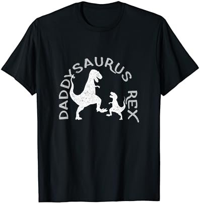 Mens Daddysaurus Rex T-Shirt Funny Fathers Day Gift Idea T-Rex