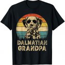 Vintage Dalmatian Grandpa Dog Lovers Father's Day T-Shirt
