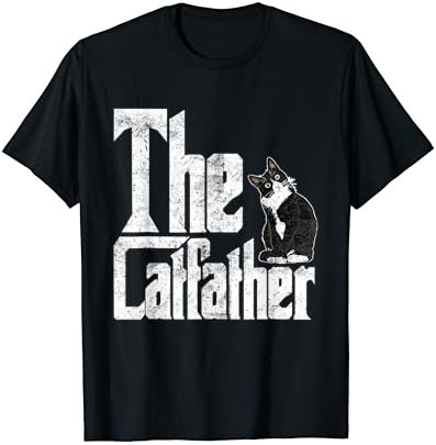 The Catfather Cat Father Mafia Funny Parody Fathers Day T-Shirt