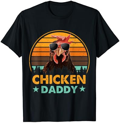 Chicken Daddy Vintage Poultry Farmer Funny Fathers Day T-Shirt