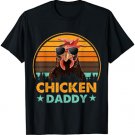 Chicken Daddy Vintage Poultry Farmer Funny Fathers Day T-Shirt