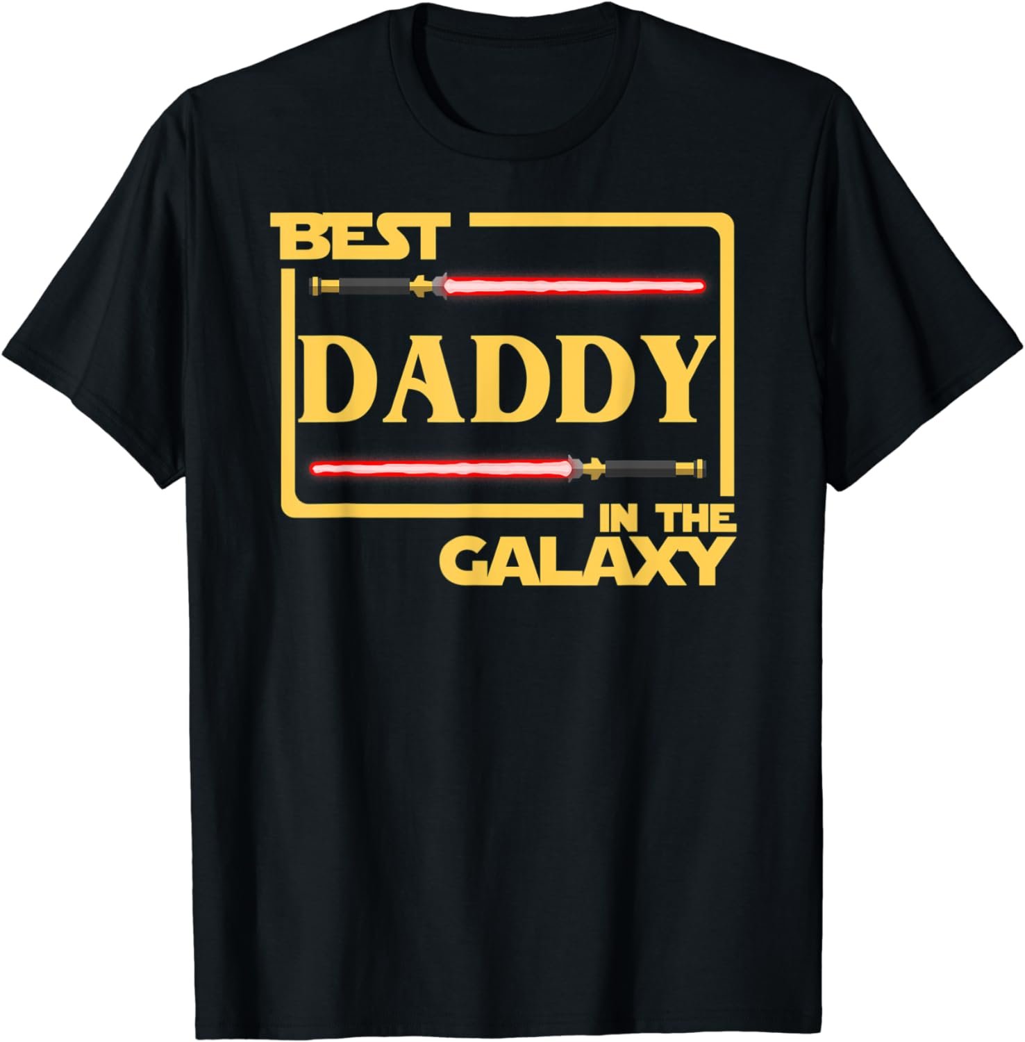 Mens Best Daddy In The Galaxy Father's Day T-Shirt