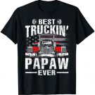 Best Truckin' Papaw Ever USA Flag T-Shirt