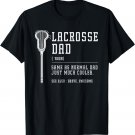 Lacrosse dad daddy quote definition men vintage T-Shirt