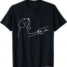 Dog Fist Bump Friendship Dog's Paw Dog Lovers T-Shirt